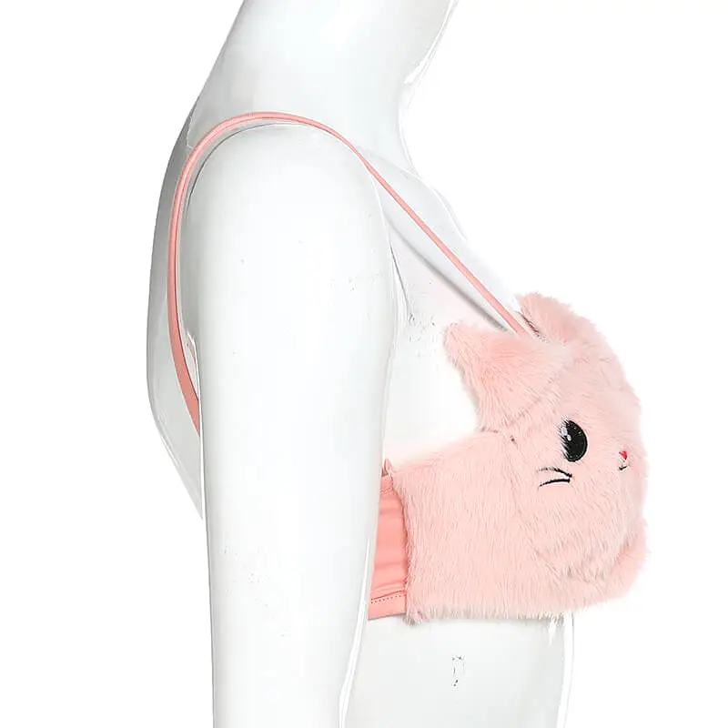 Cute sexy cat Plush bra BY7001