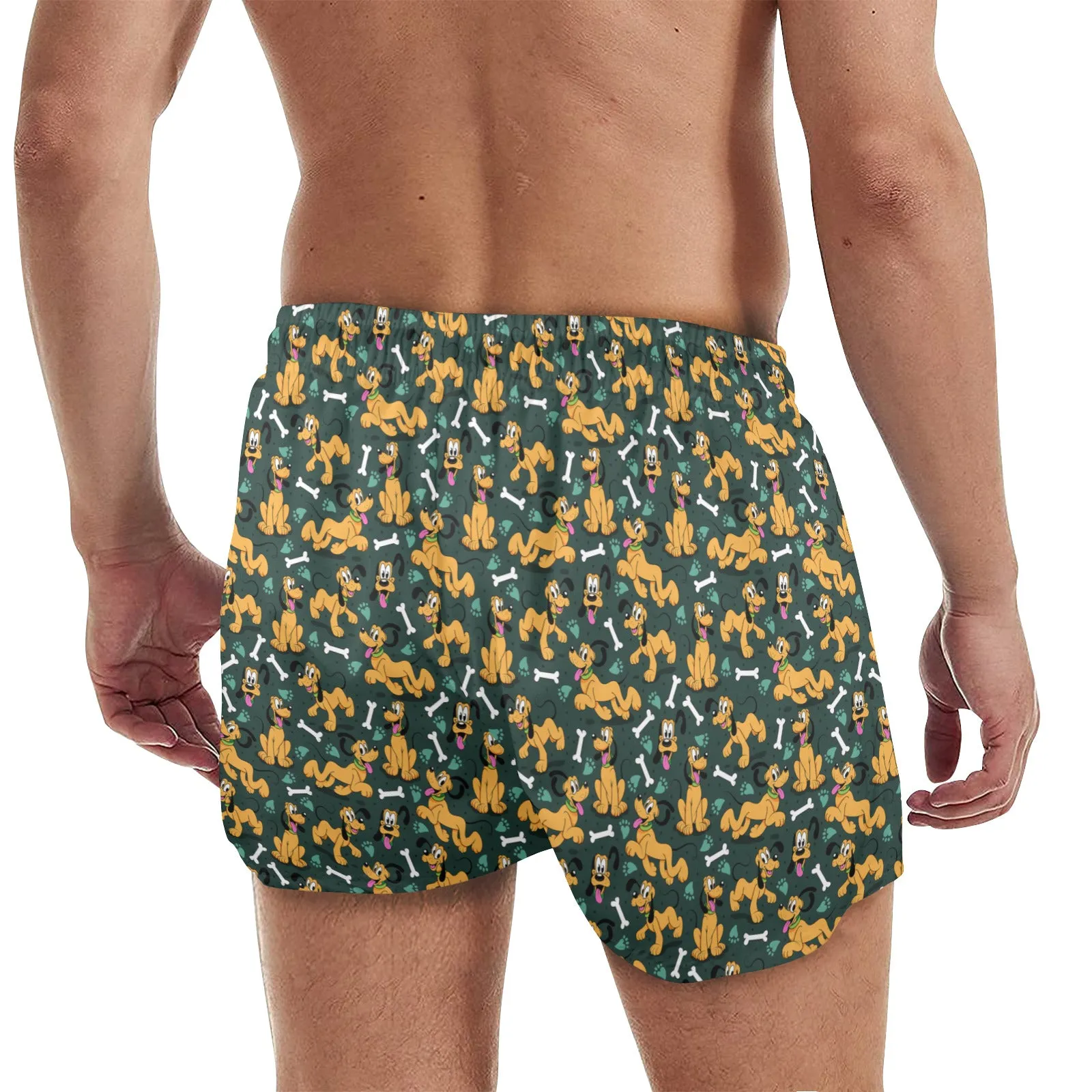 Disney Pluto Life Is Better With A Dog Men's Quick Dry Athletic Shorts