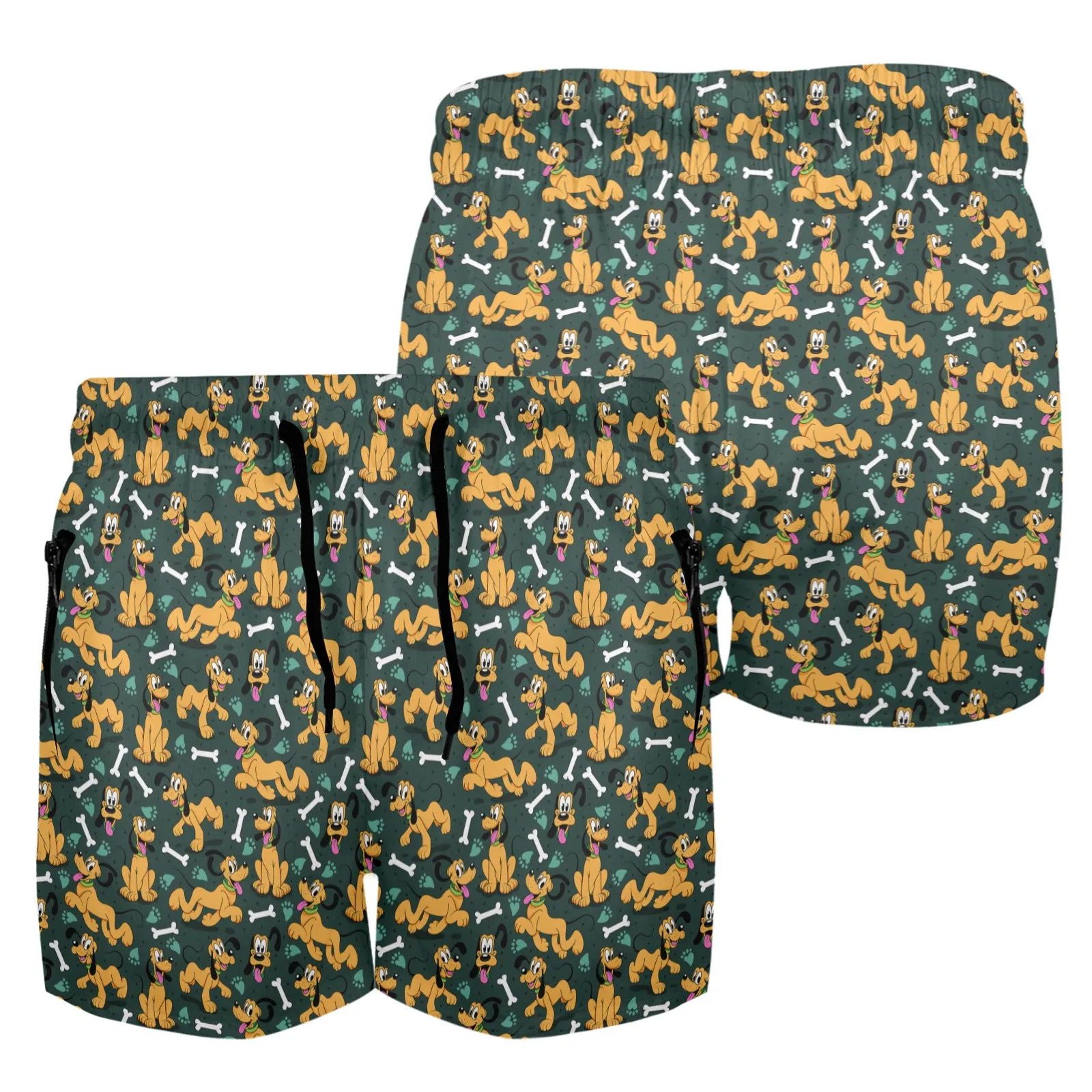 Disney Pluto Life Is Better With A Dog Men's Quick Dry Athletic Shorts