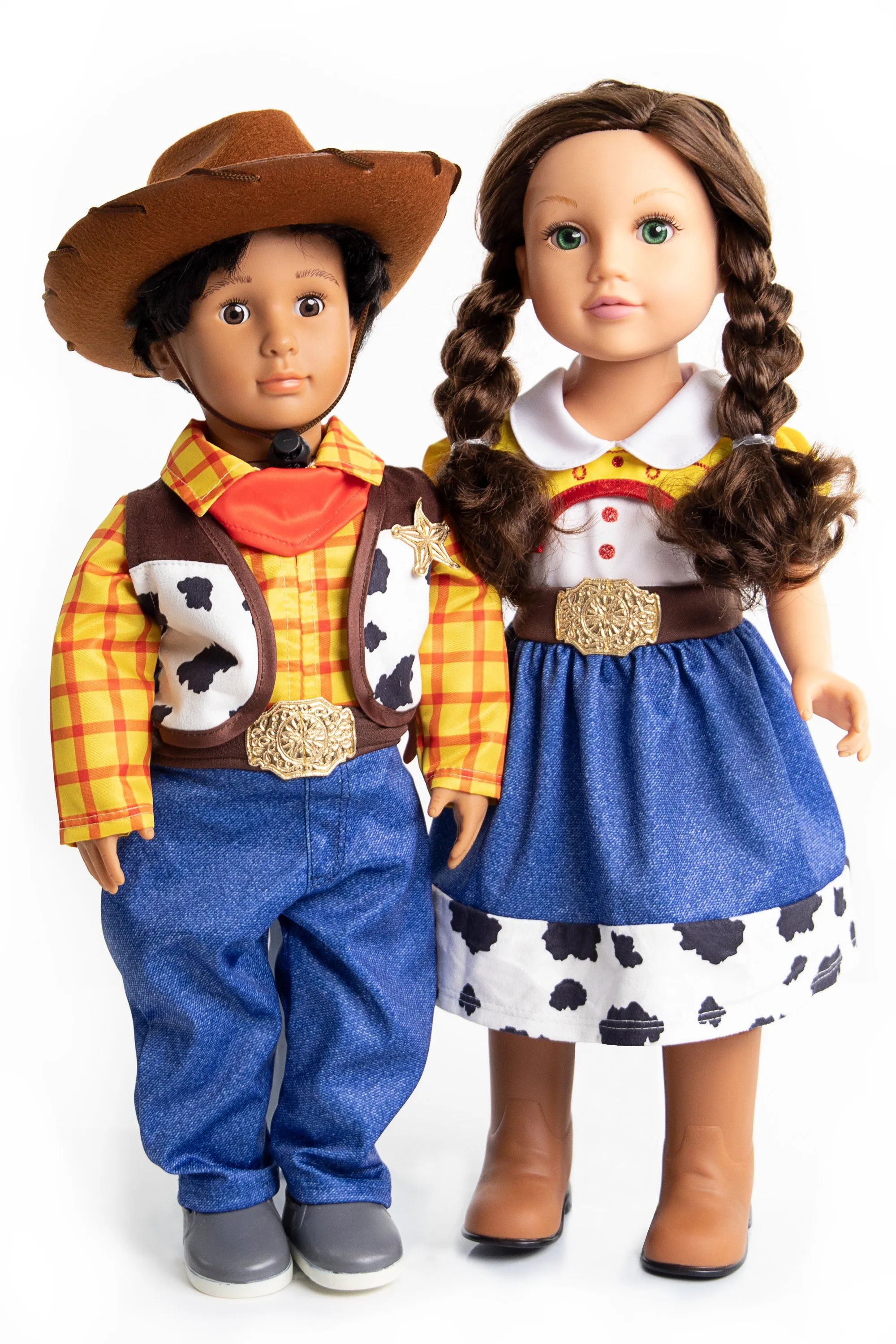 Doll Dress Cowgirl with Hat