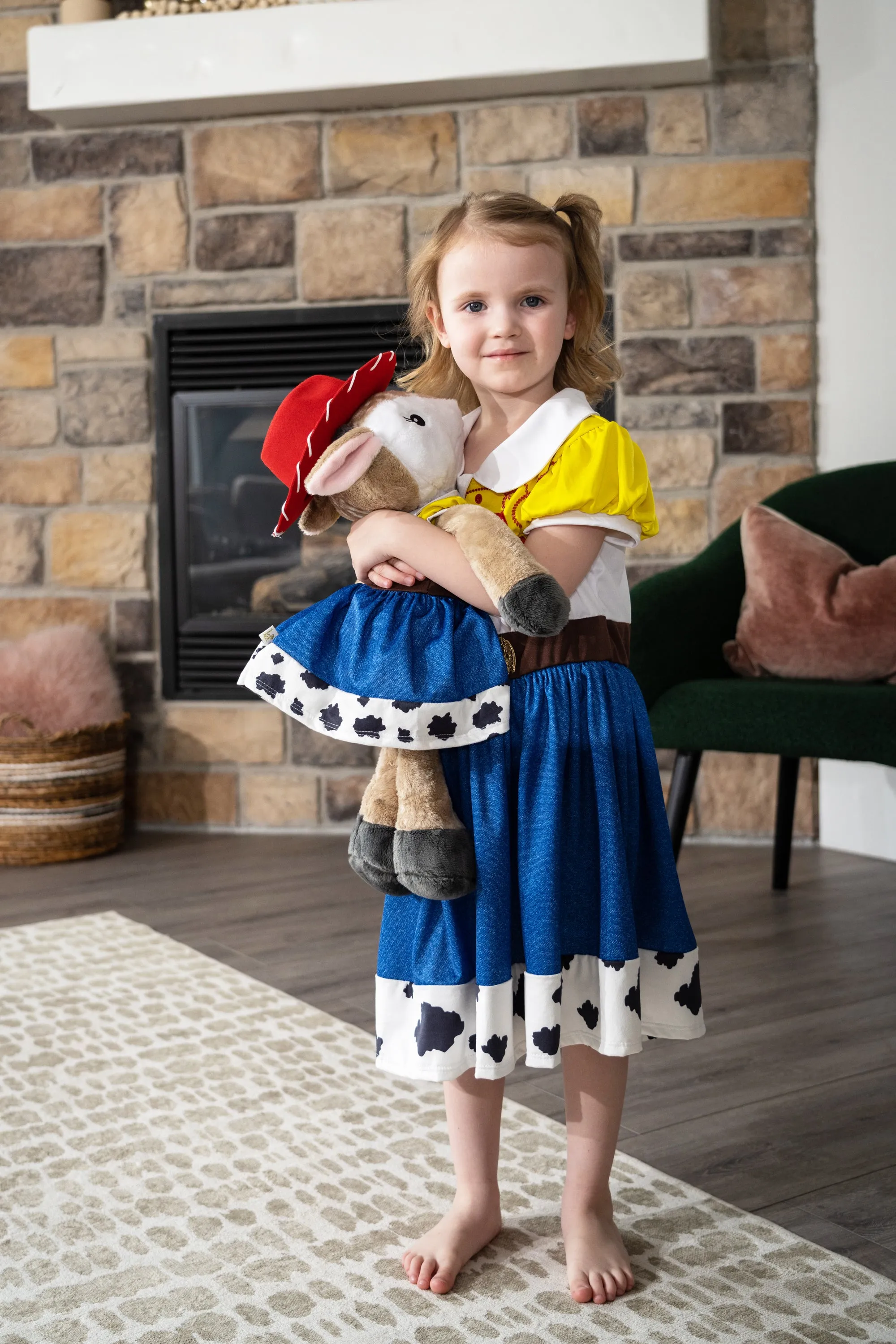 Doll Dress Cowgirl with Hat