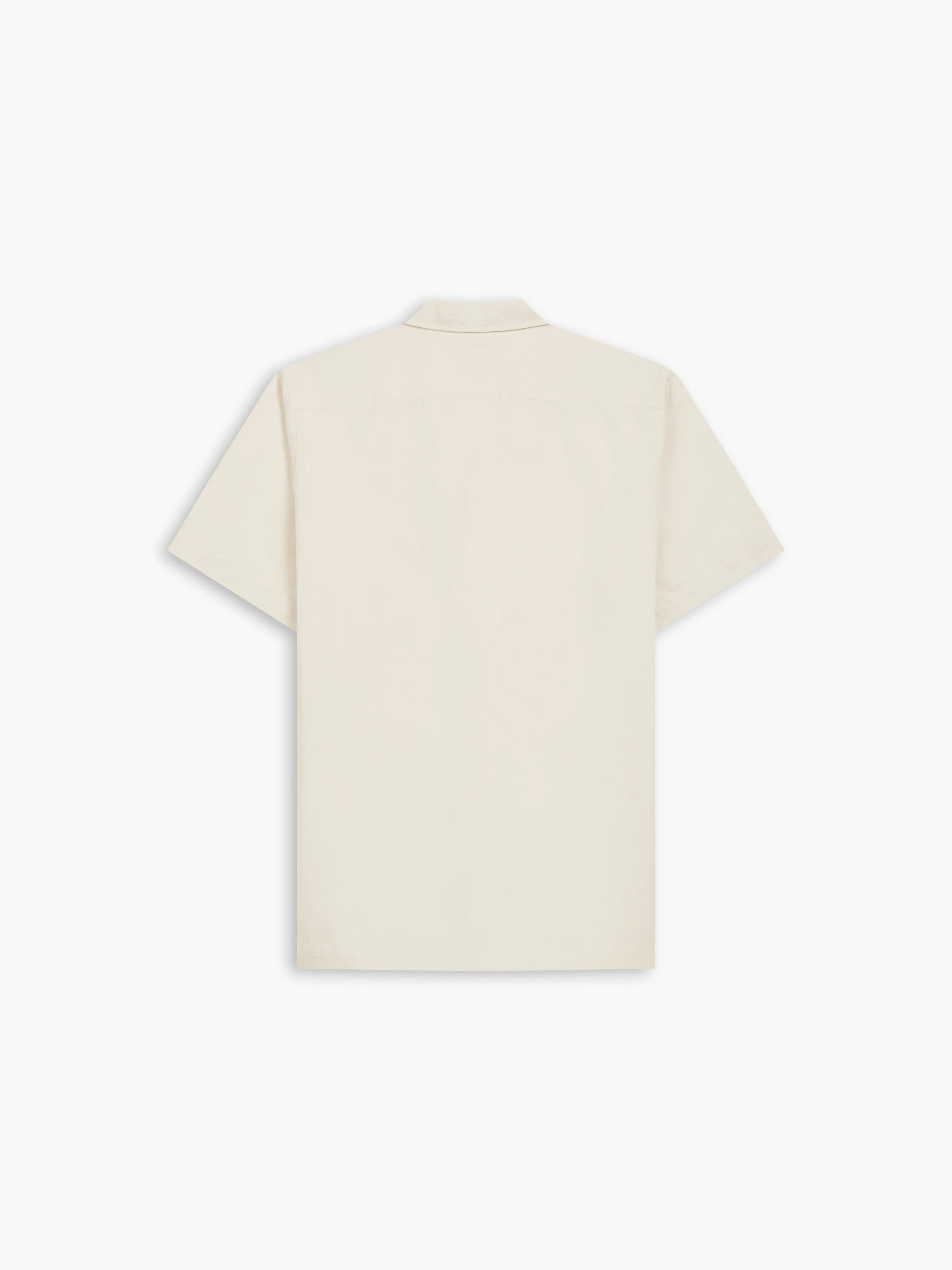 Ecru Linen Casual Shirt