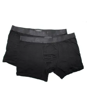 Ermenegildo Zegna Boxer Briefs Black Men Underwear 2 Pack - Stretch Cotton XL