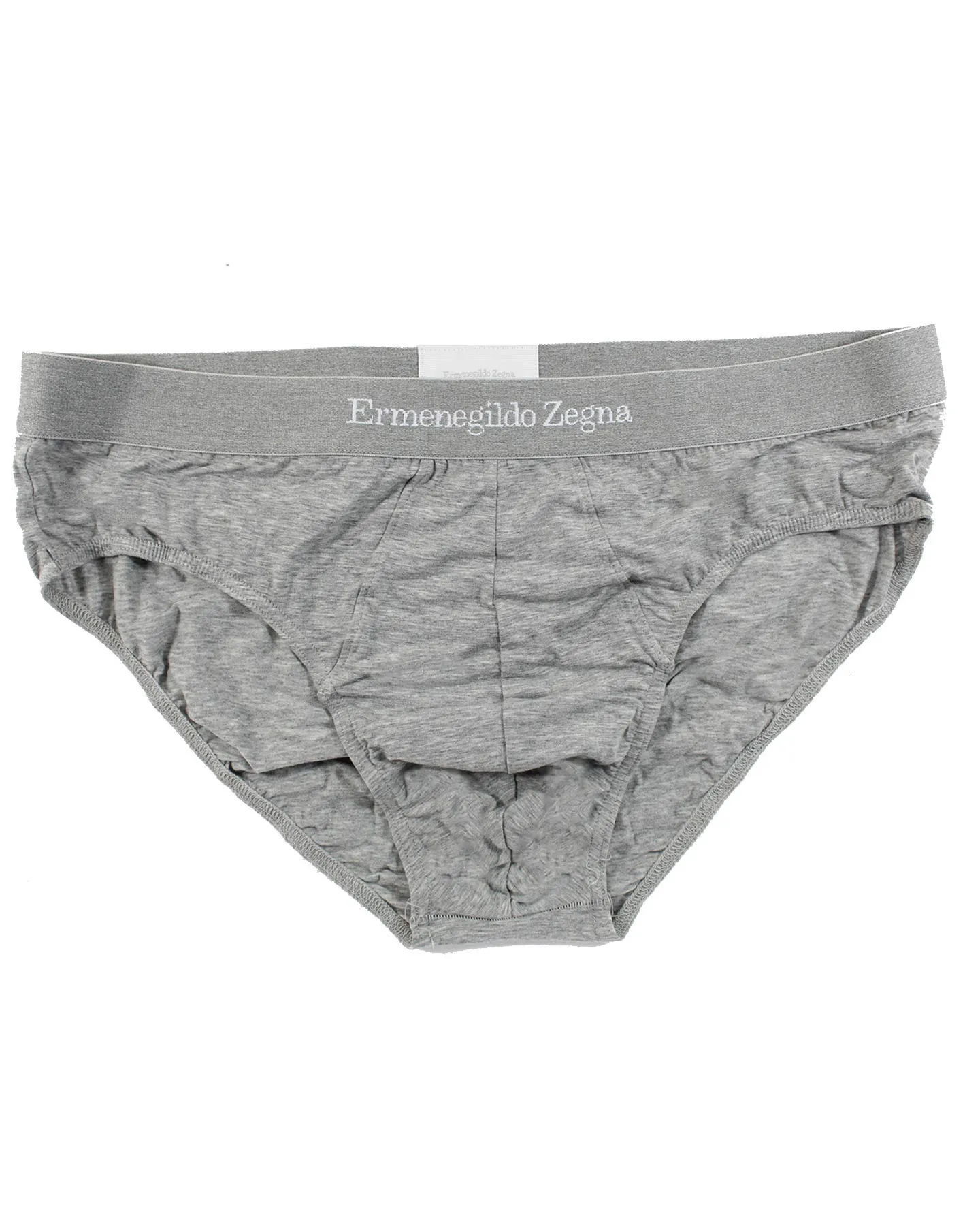 Ermenegildo Zegna Underwear Gray Stretch Cotton Midi Brief XL SALE