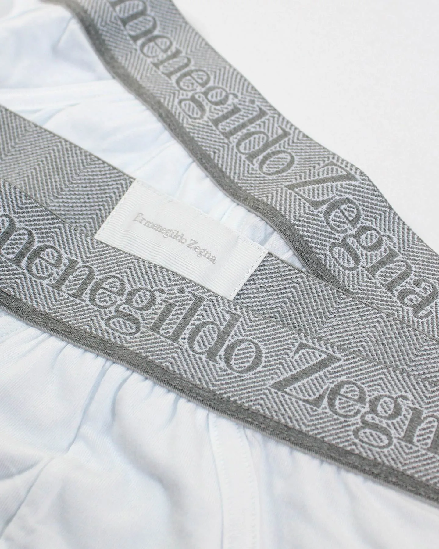 Ermenegildo Zegna Underwear White Stretch Cotton Midi Brief 2 Pack XXXL