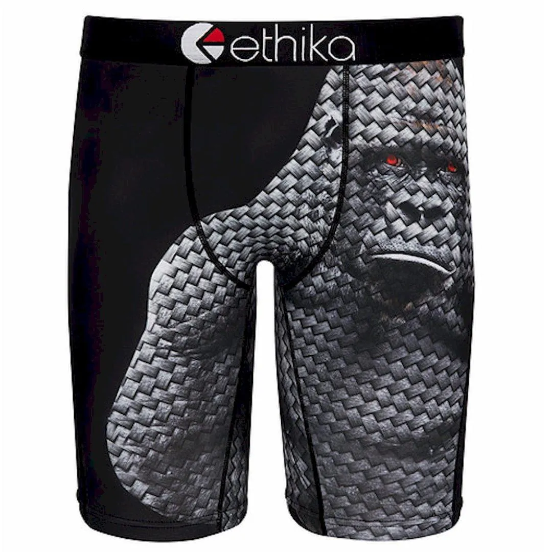 Ethika Men's The Staple Fit Carbon Ape Long Boxer Briefs Underwear