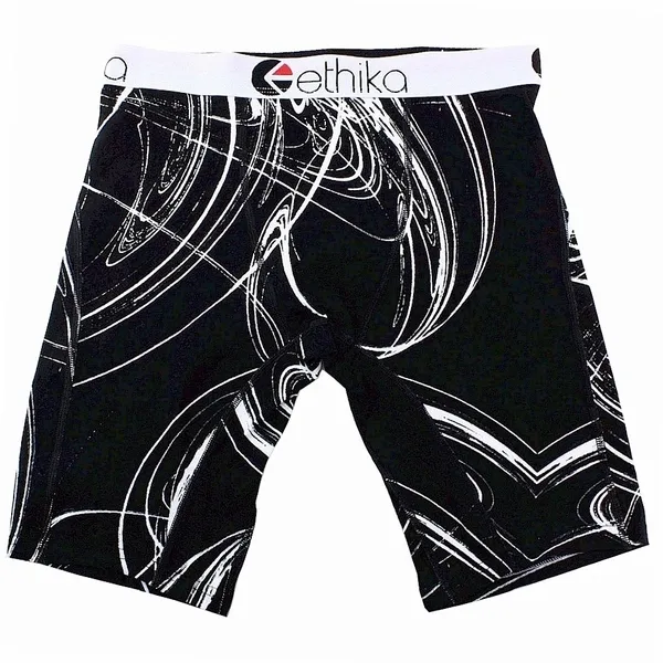 Ethika Men's The Staple Fit Wake And Bake Long Boxer Brief Underwear