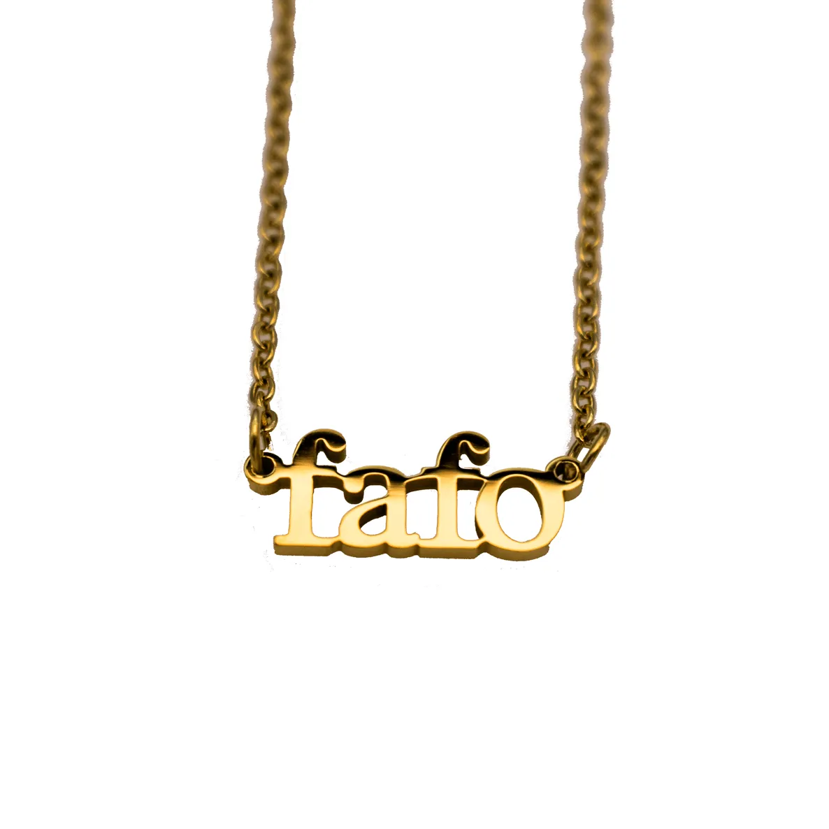 FAFO Acronym Cutout Necklace