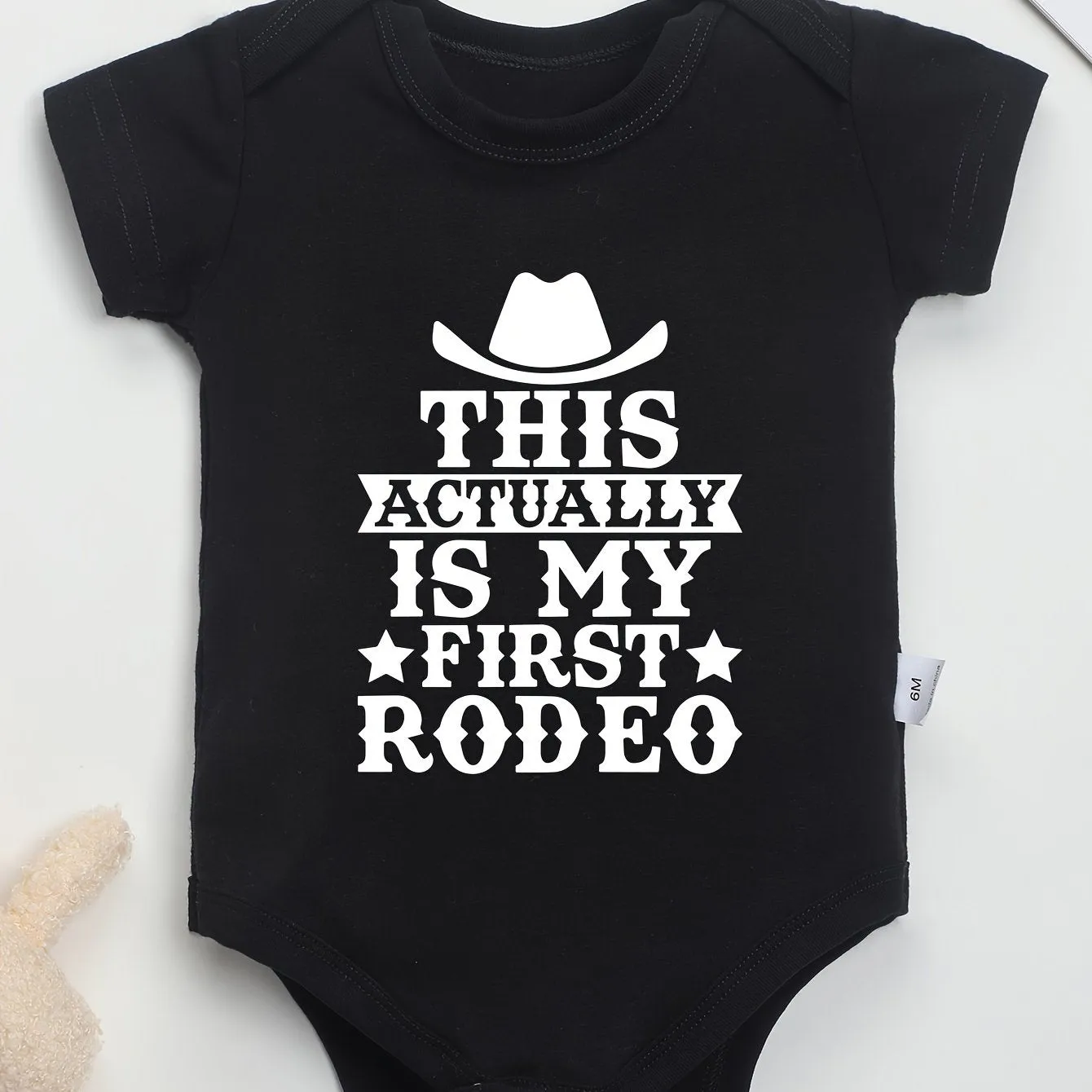 First Rodeo Baby Boys Print Bodysuit Cute Gift for Infants