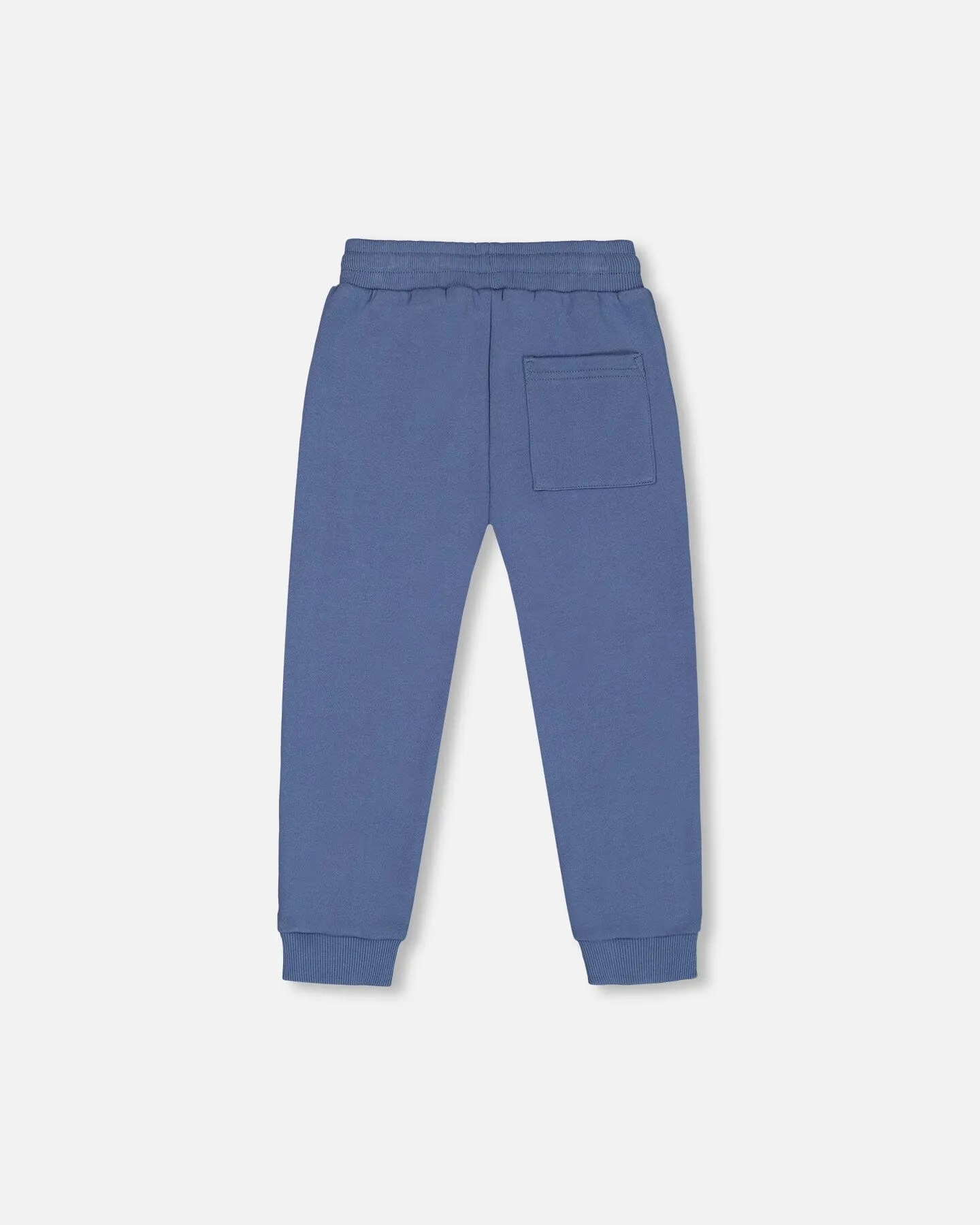 Fleece Sweatpants With Pockets Blue