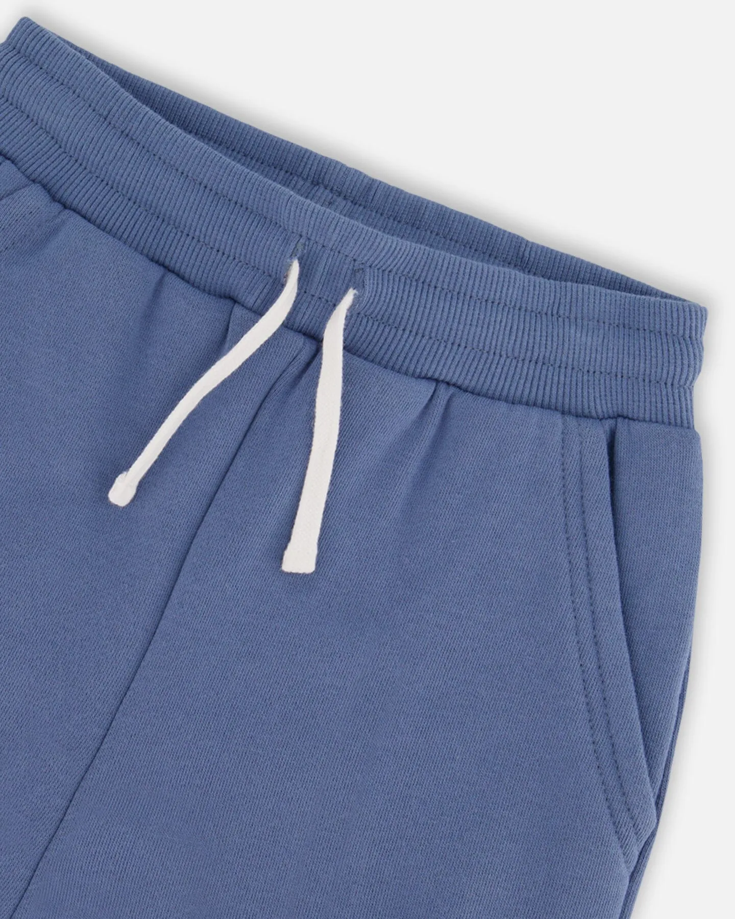 Fleece Sweatpants With Pockets Blue