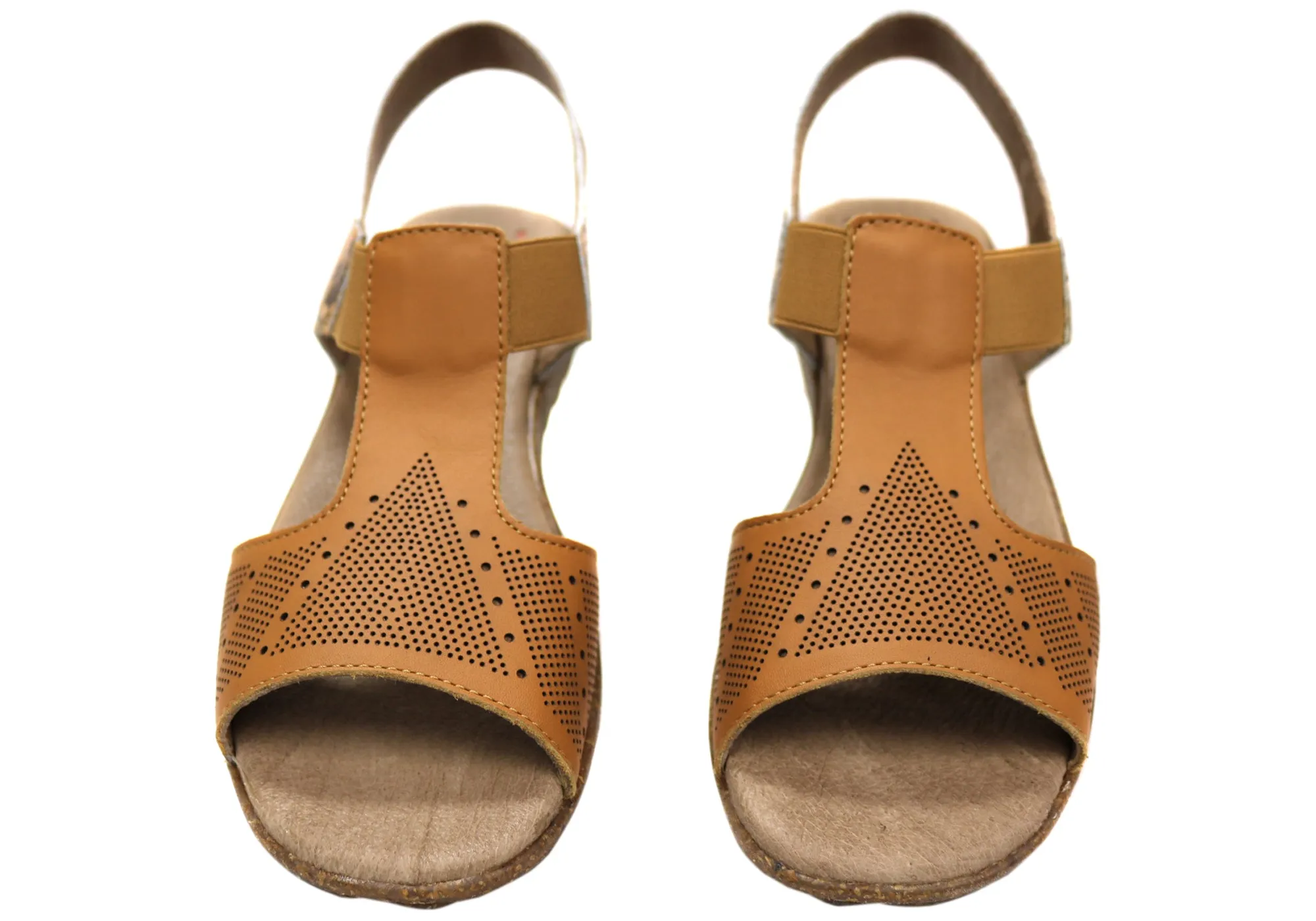 Flex & Go Montana Womens Comfortable Leather Sandals Made In Portugal