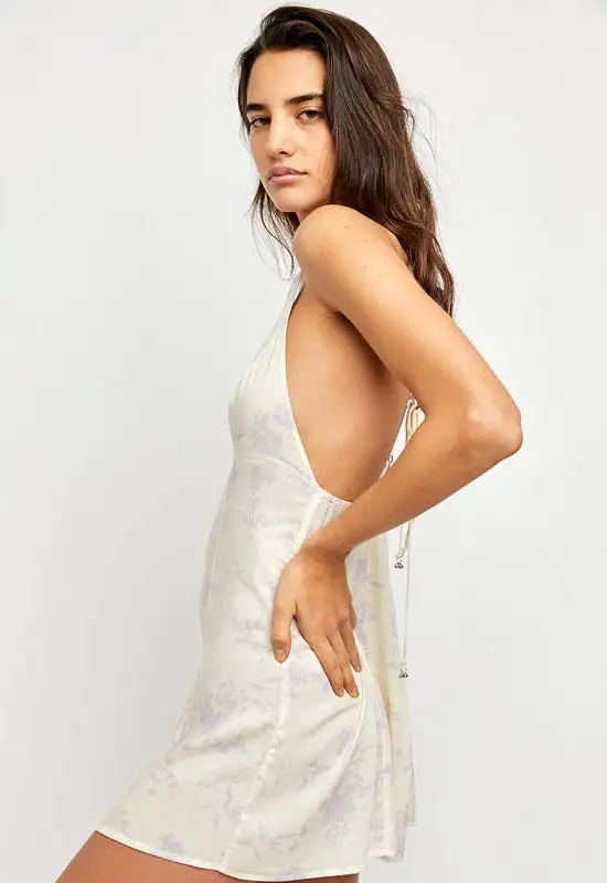 Free People - In Control Mini Dress Ivory Combo