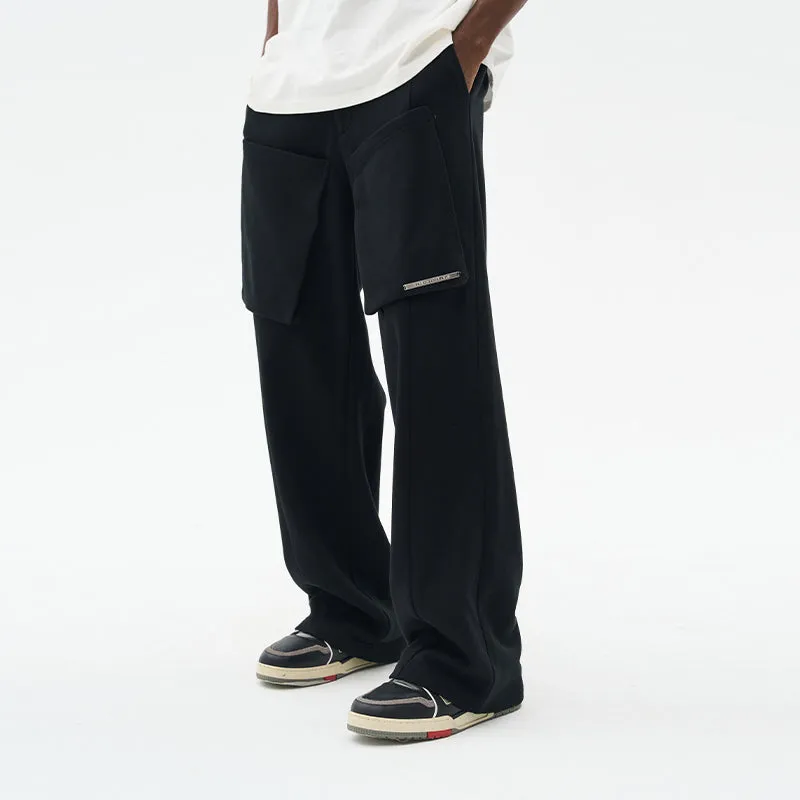 Front Pockets Loose Casual Sweatpants