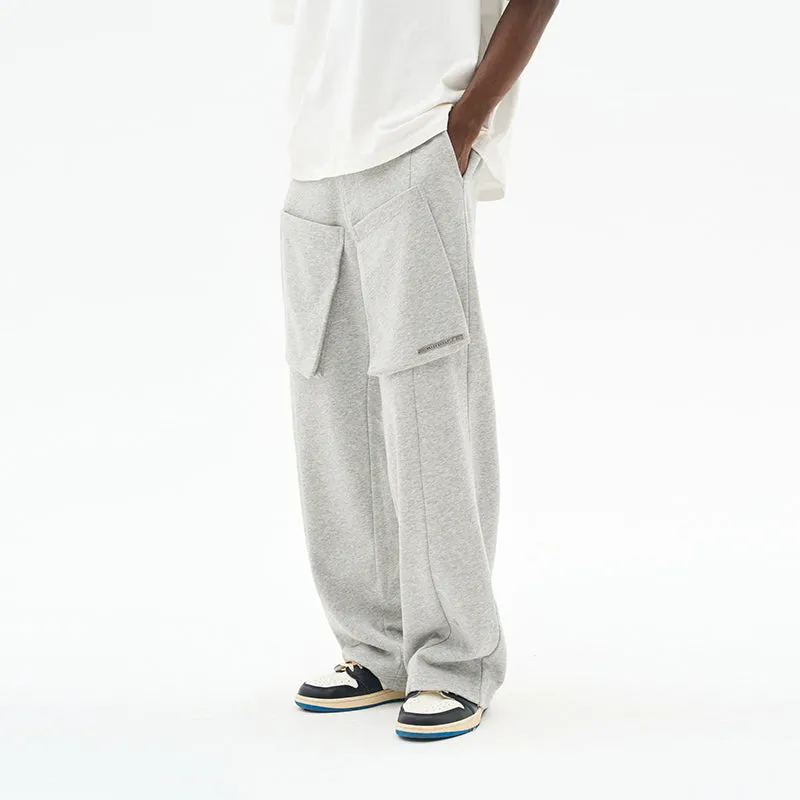 Front Pockets Loose Casual Sweatpants