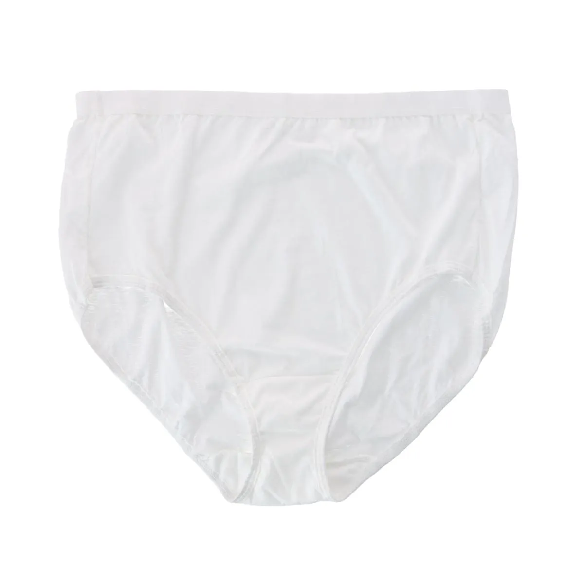 Fruit of the Loom Women's Plus Fit for Me White Cotton Brief Underwear (6 Pack)