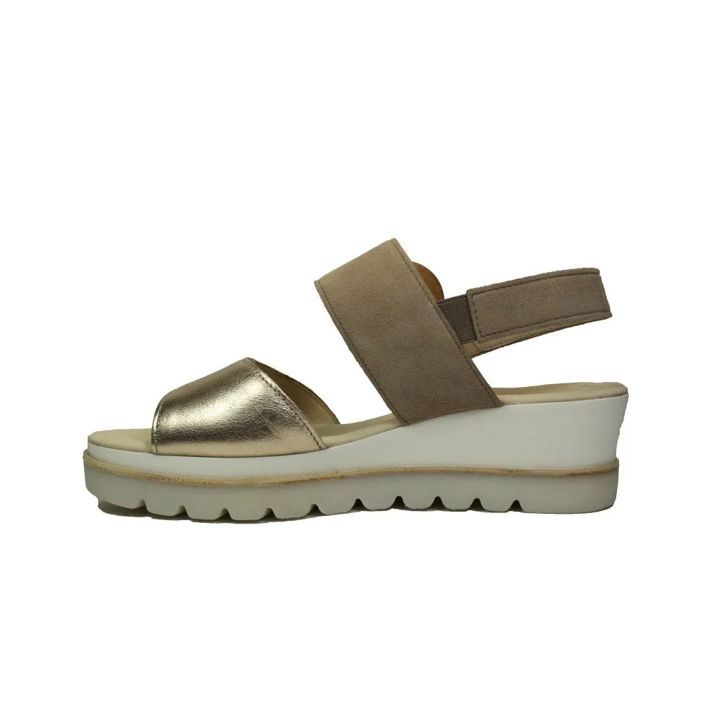 Gabor Yeo Puder Rabbit Wedge Sandals Women's