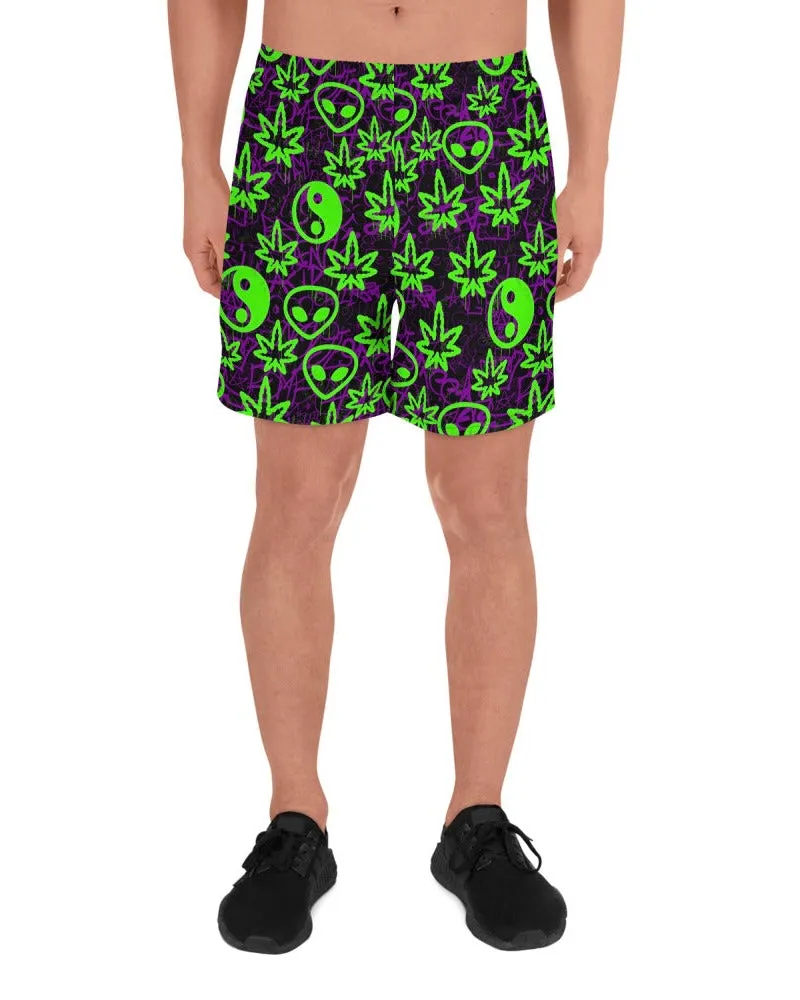 Ganja Graffiti Athletic Shorts