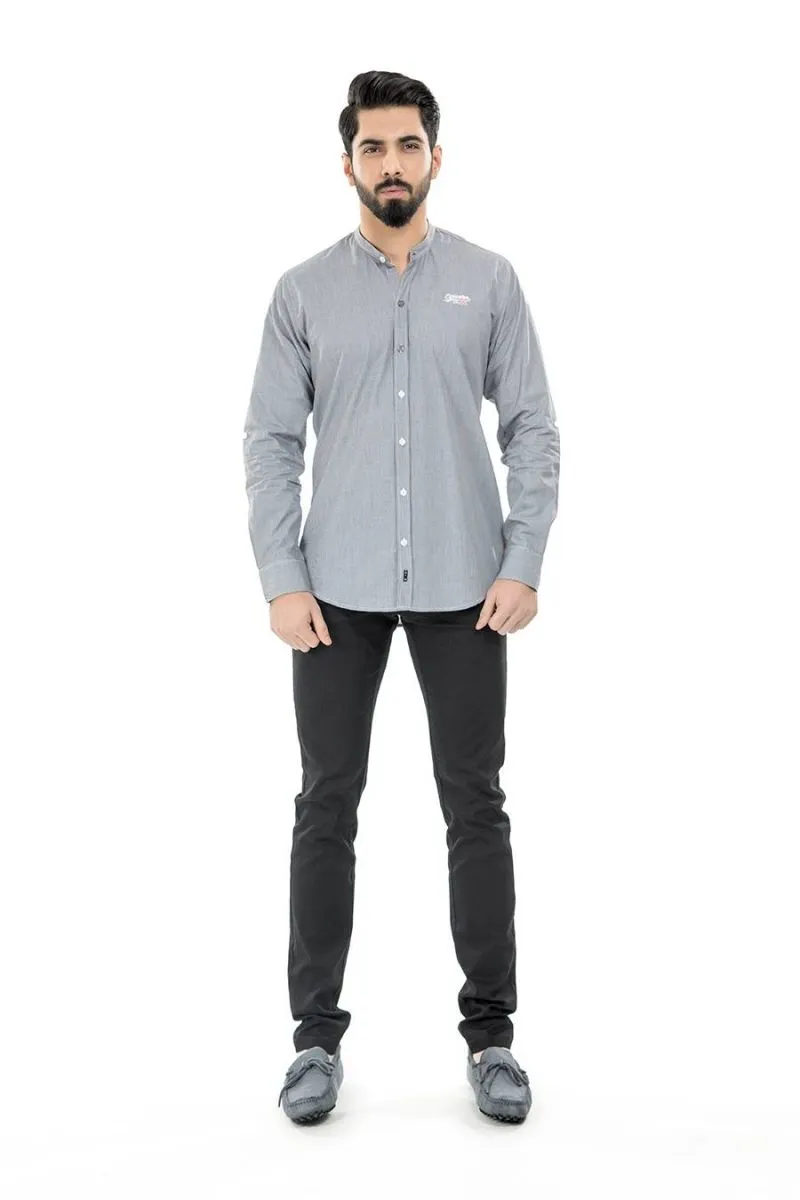 Grey Casual Shirt FS Regular Fit