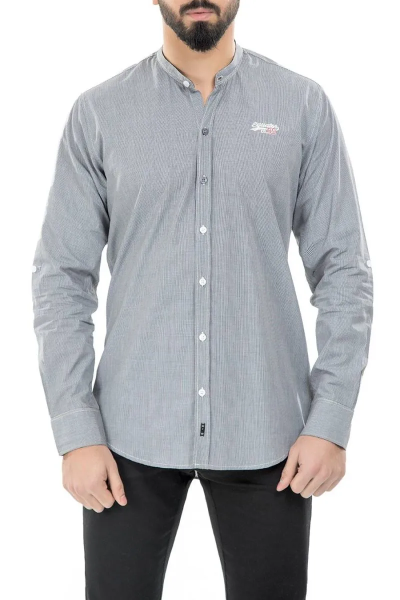 Grey Casual Shirt FS Regular Fit