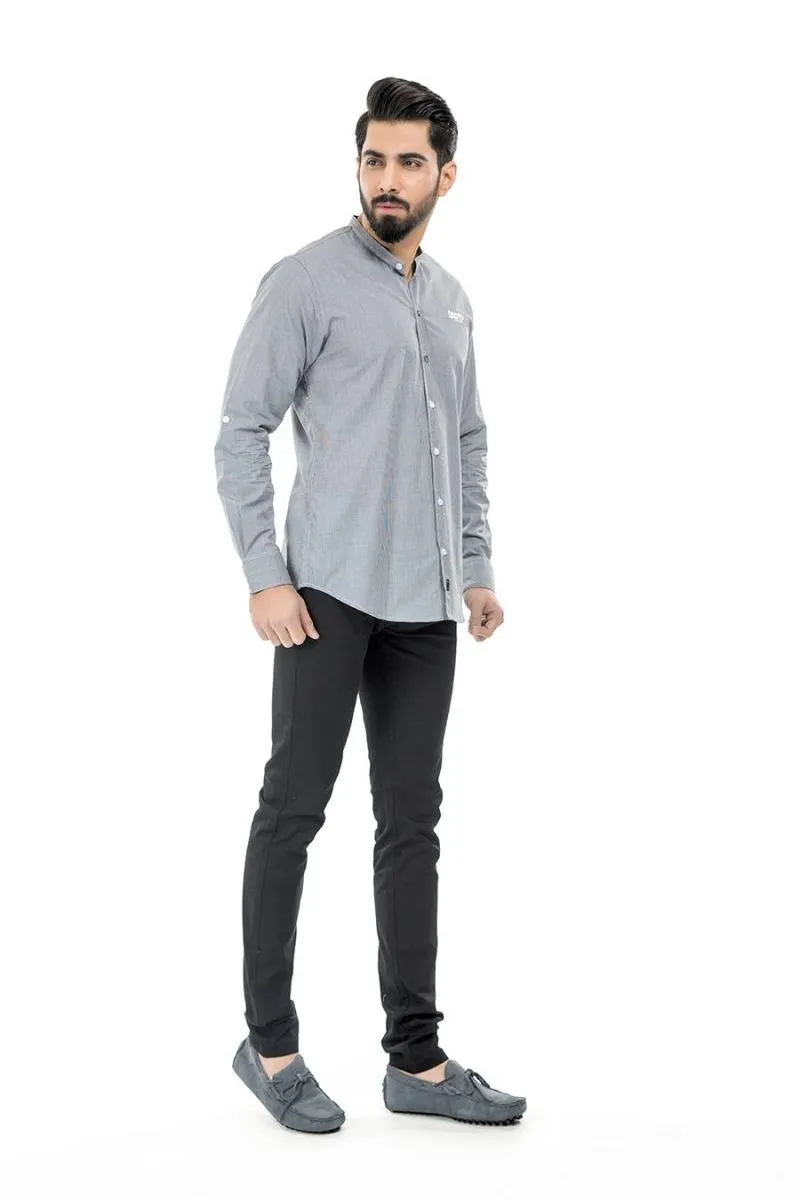 Grey Casual Shirt FS Regular Fit