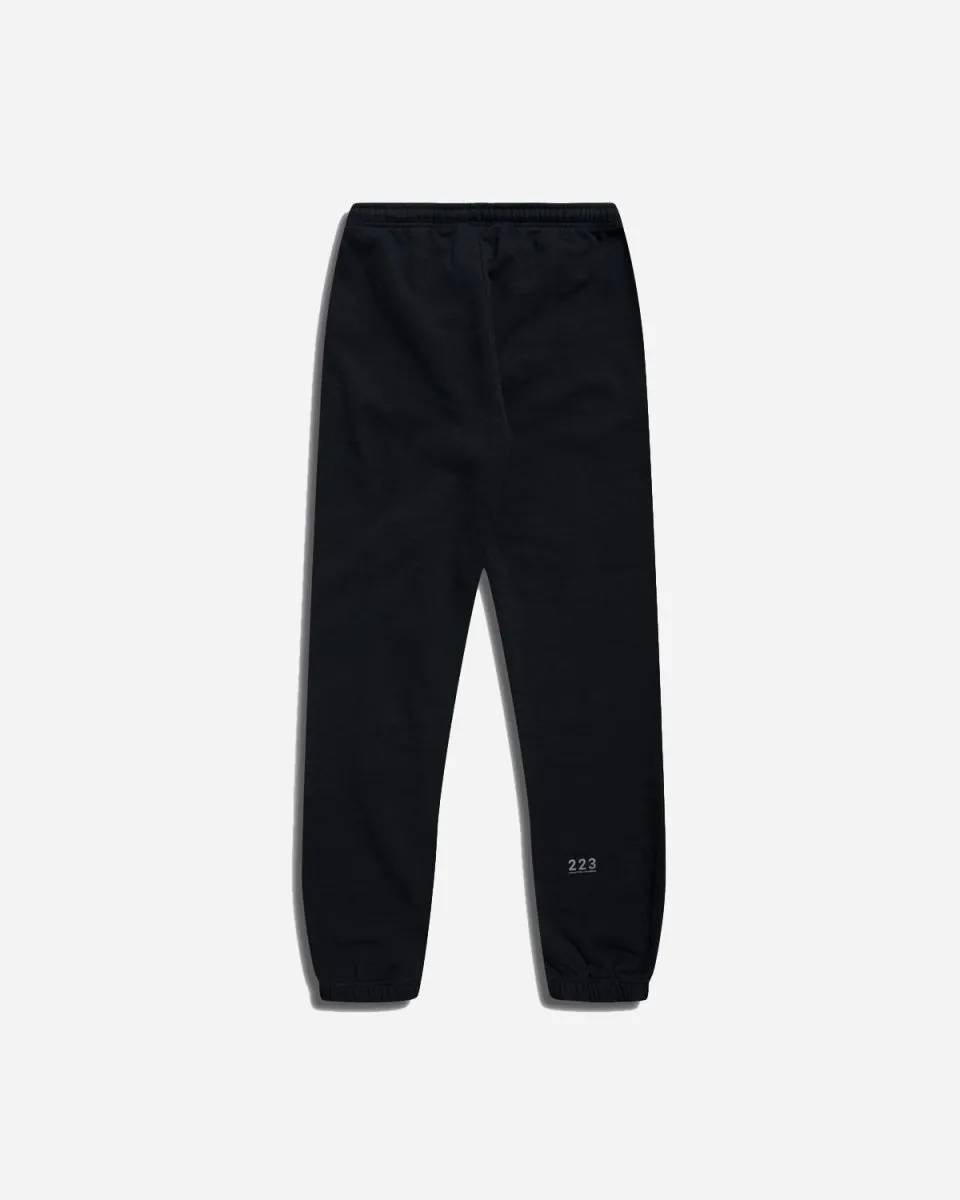 Halo Cotton Sweatpants - Black