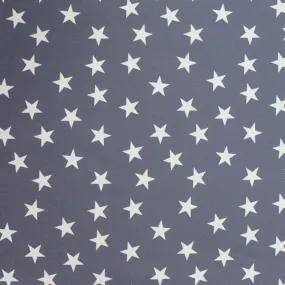 Home Furnishing Cotton - Pretty Storm Grey - White Star