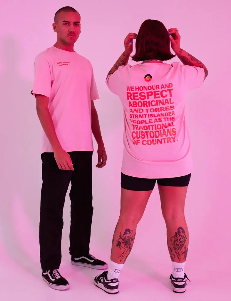 HONOURING COUNTRY TEE - PINK