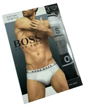 Hugo Boss Men Underwear 3 Pack Stretch Cotton Mini Brief M