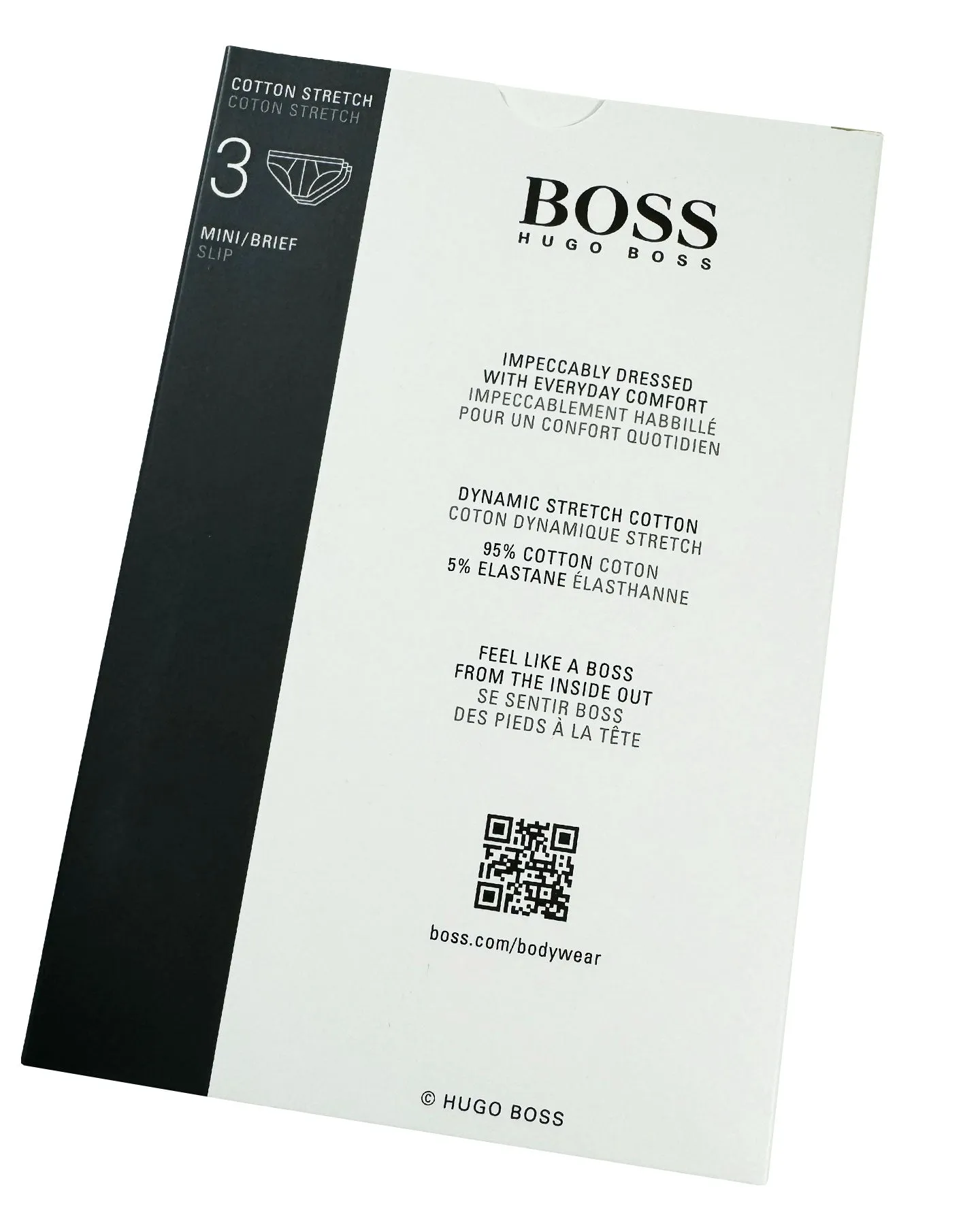 Hugo Boss Men Underwear 3 Pack Stretch Cotton Mini Brief M