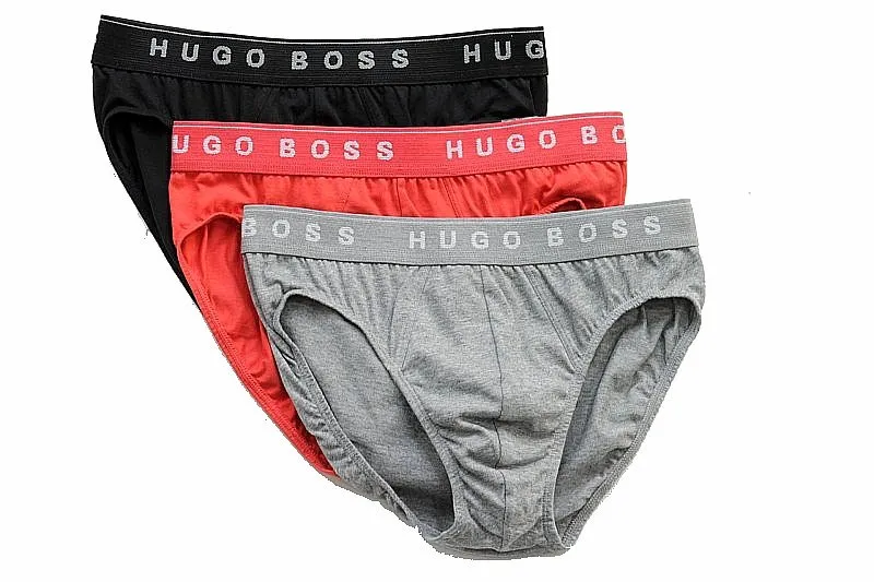 Hugo Boss Men's 3-Pair 100% Cotton Mini BM Underwear Briefs