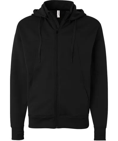 Independent Trading Co. Men's Poly-Tech Full-Zip Hooded Sweatshirt