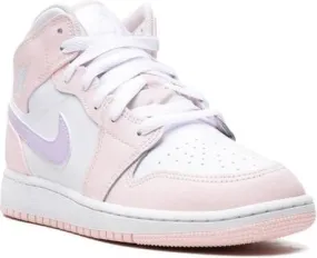 Jordan Kids Air Jordan 1 Mid Pink Wash sneakers