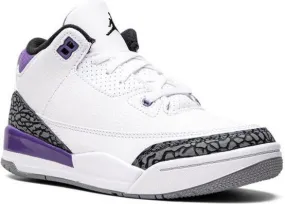 Jordan Kids Air Jordan 3 Retro Dark Iris sneakers White