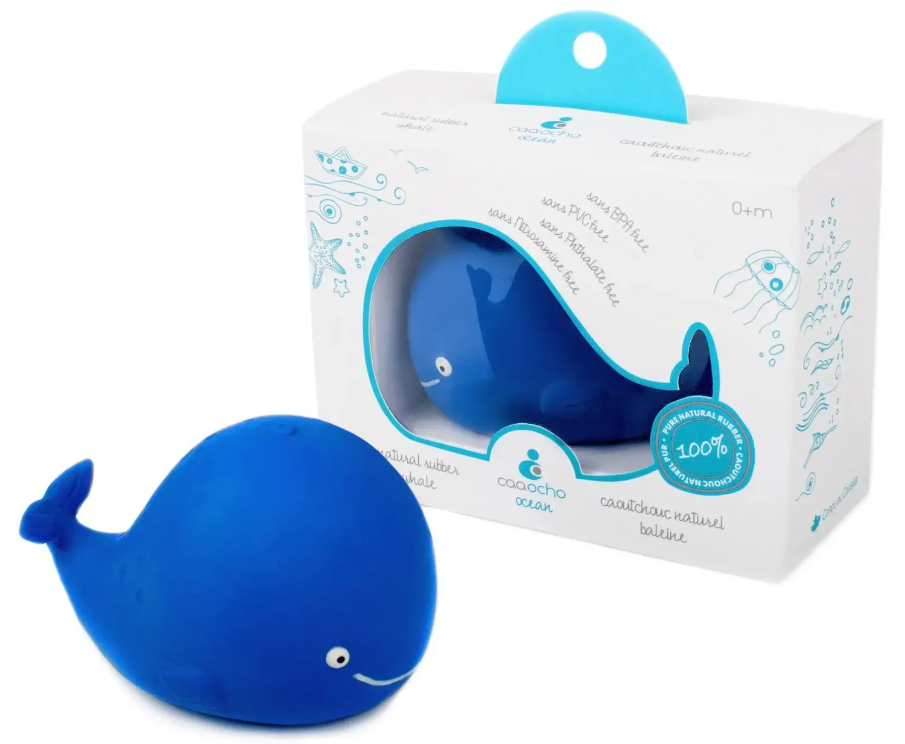 Kala the Whale - Natural Rubber Bath Toy