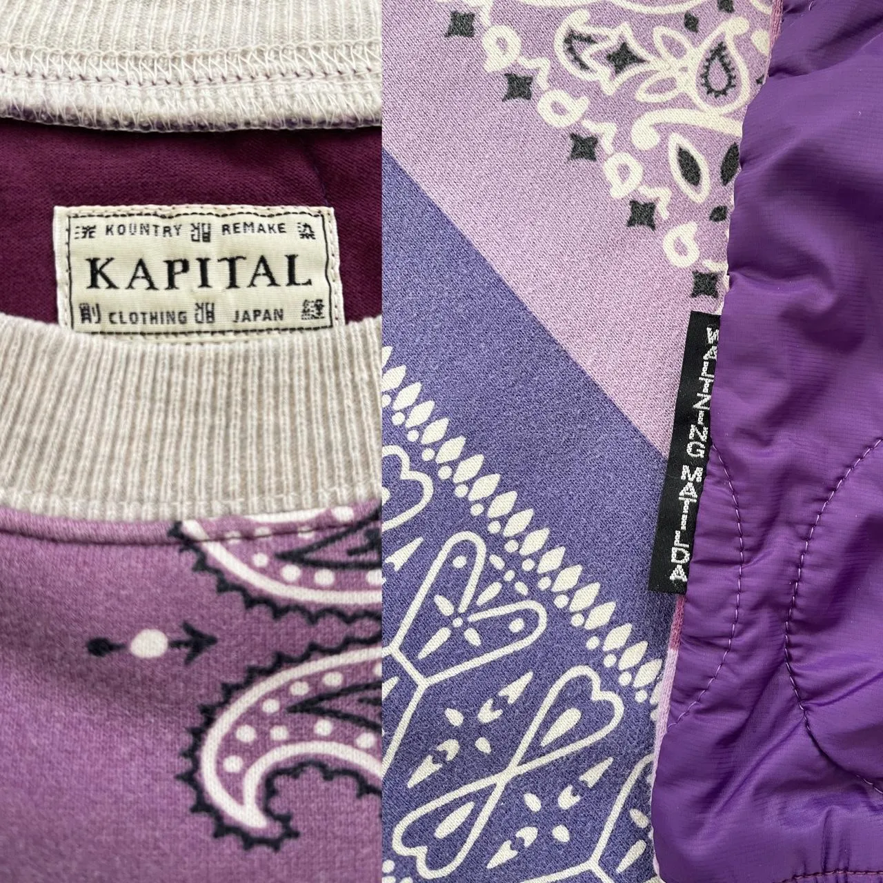 Kapital Bandana Print Sweatshirt