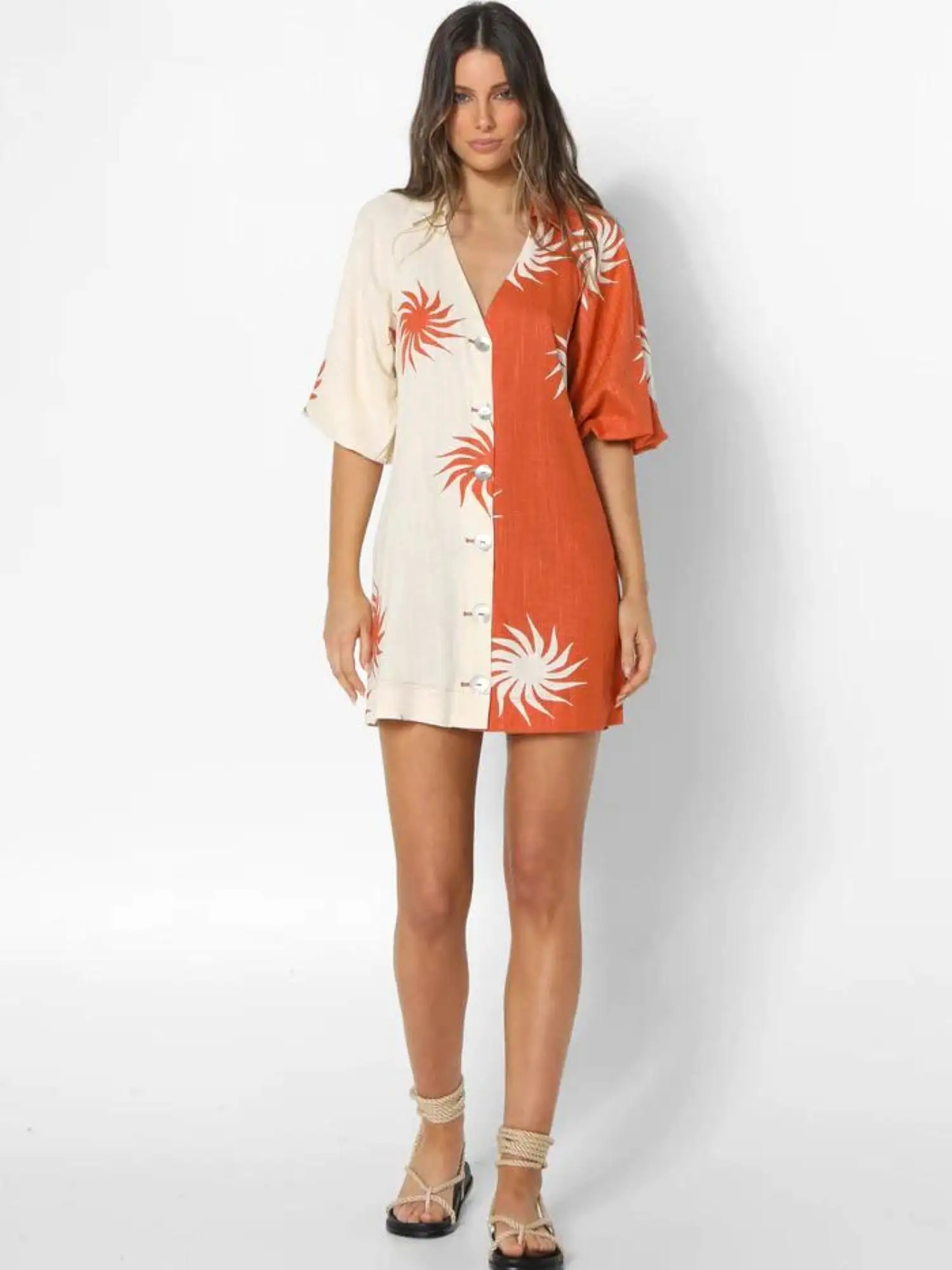 Kyra Mini Dress | Sun Print