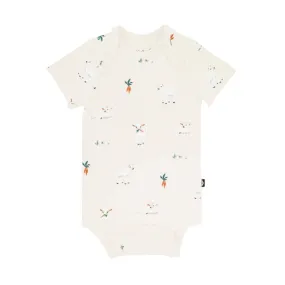 Kyte Baby Short Sleeve Printed Bodysuit in Goat