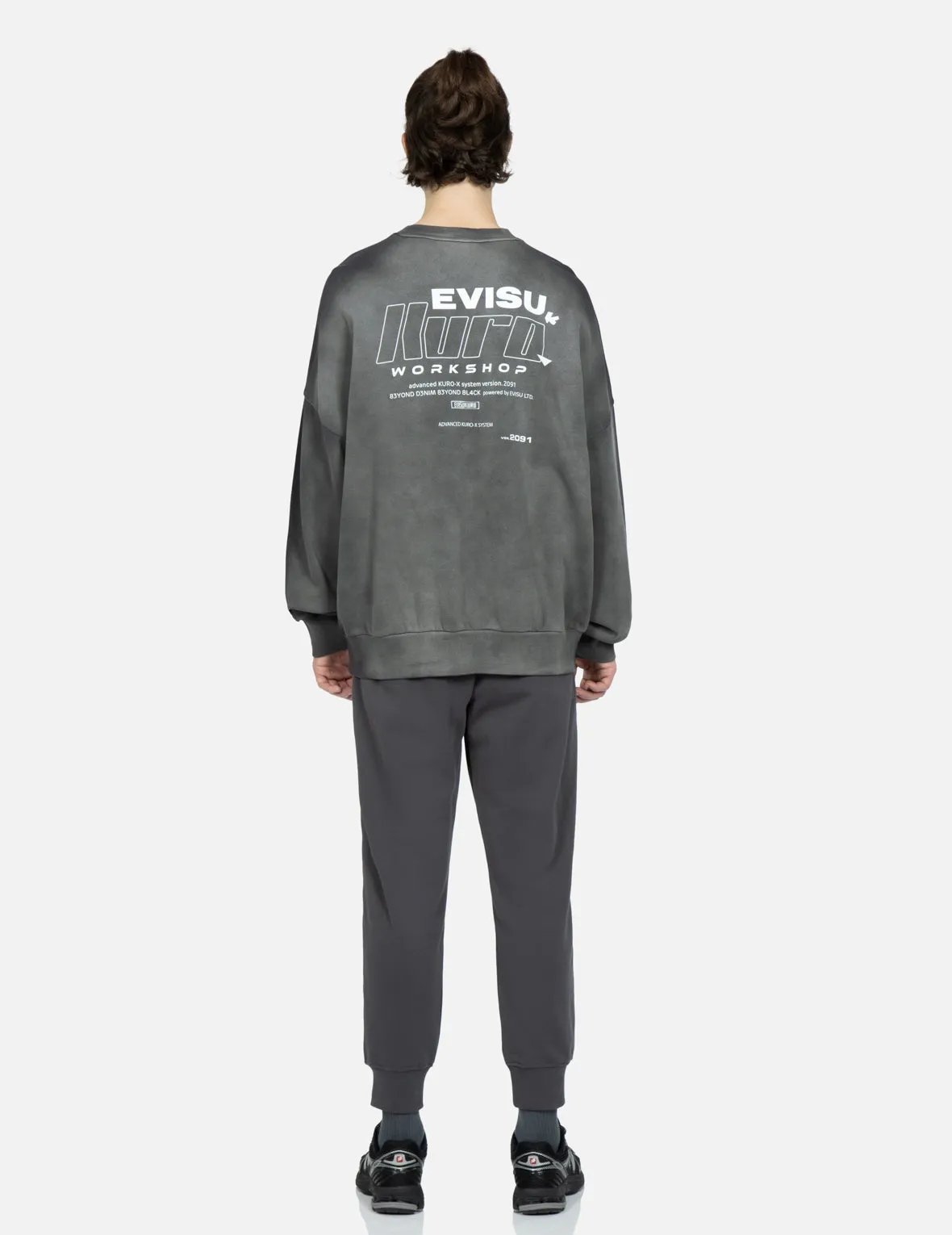 Logo Print Garment-dyed Sweatshirt