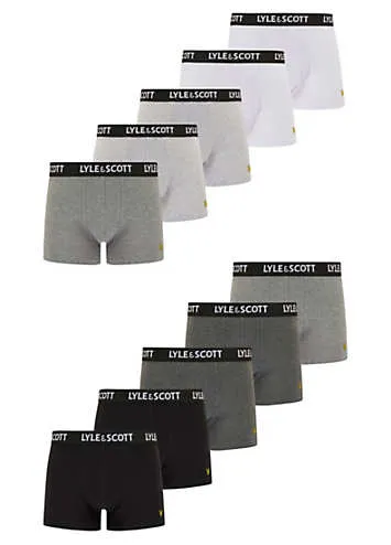 Lyle & Scott 10 Pack Tyler Underwear Trunks gift set | Kaleidoscope