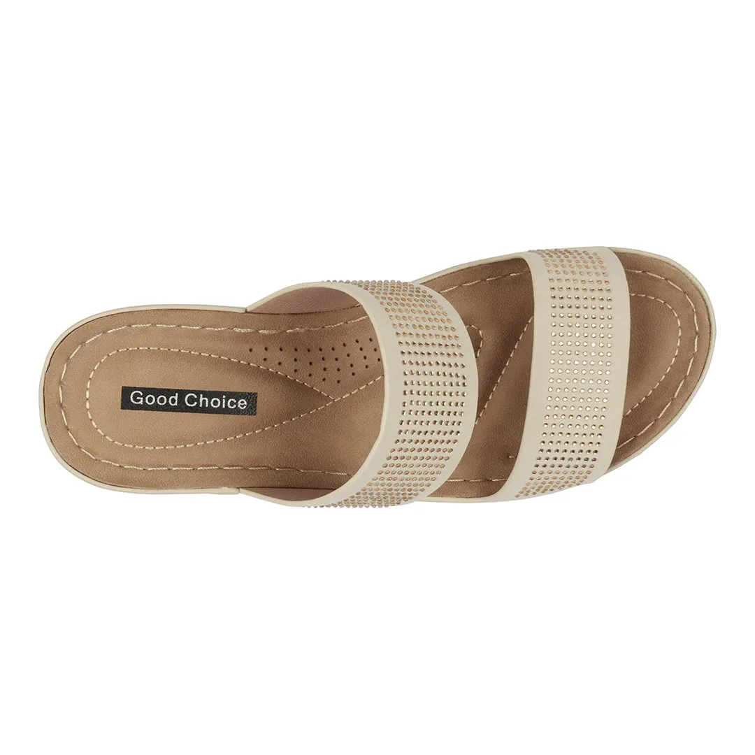 Madore Tan Wedge Sandals