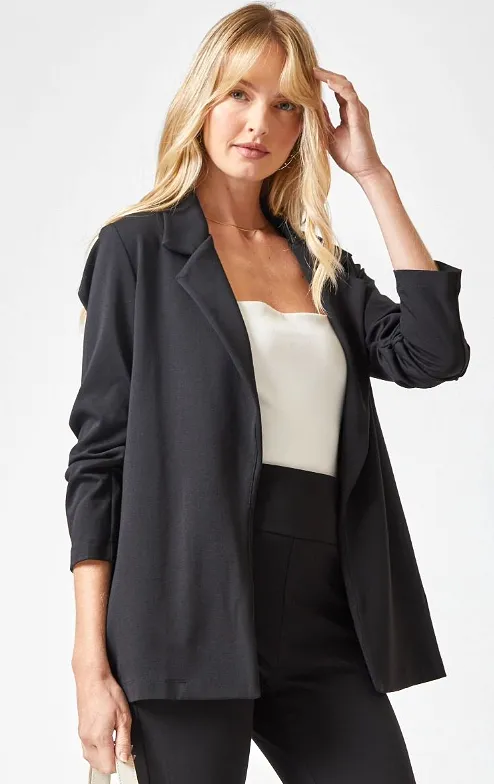 Magic 3/4 Sleeve Blazer - Black