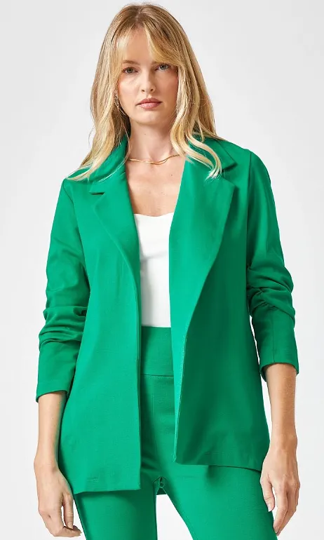 Magic 3/4 Sleeve Blazer - Kelly Green