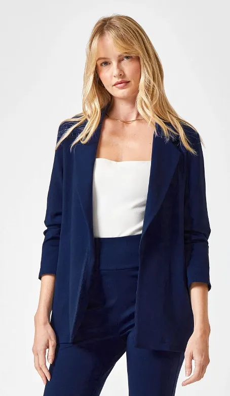 Magic 3/4 Sleeve Blazer - Navy