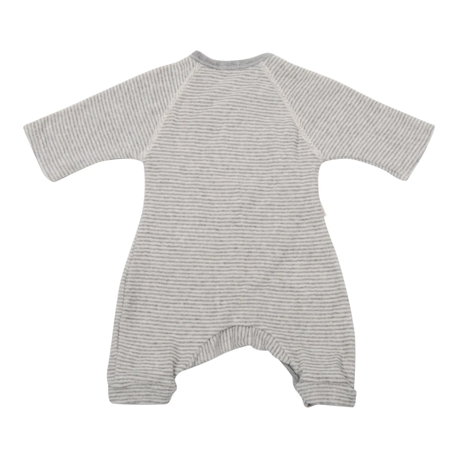 Makié Baby Terry Hadagi Romper Grey Stripes