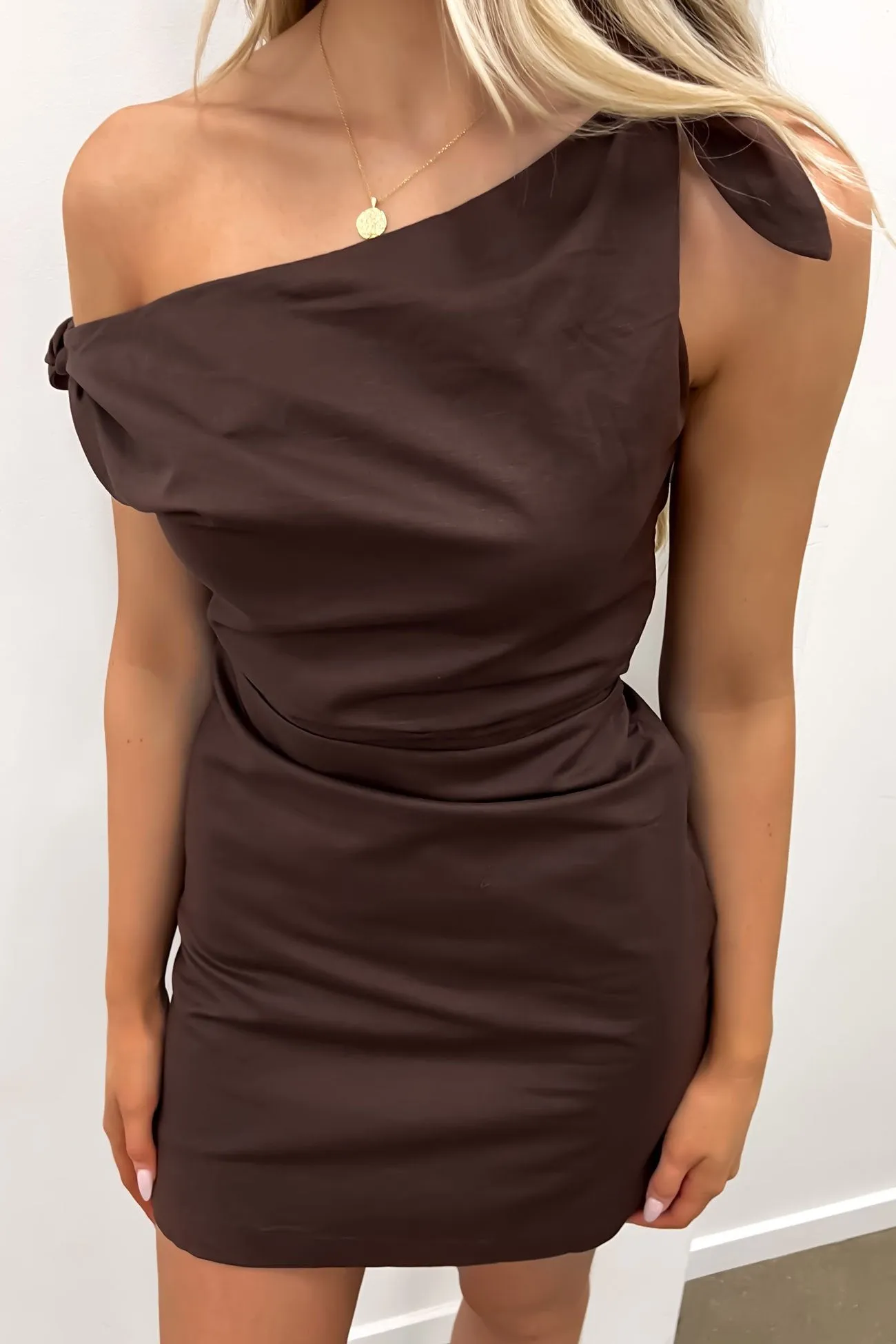 Neela Mini Dress Chocolate