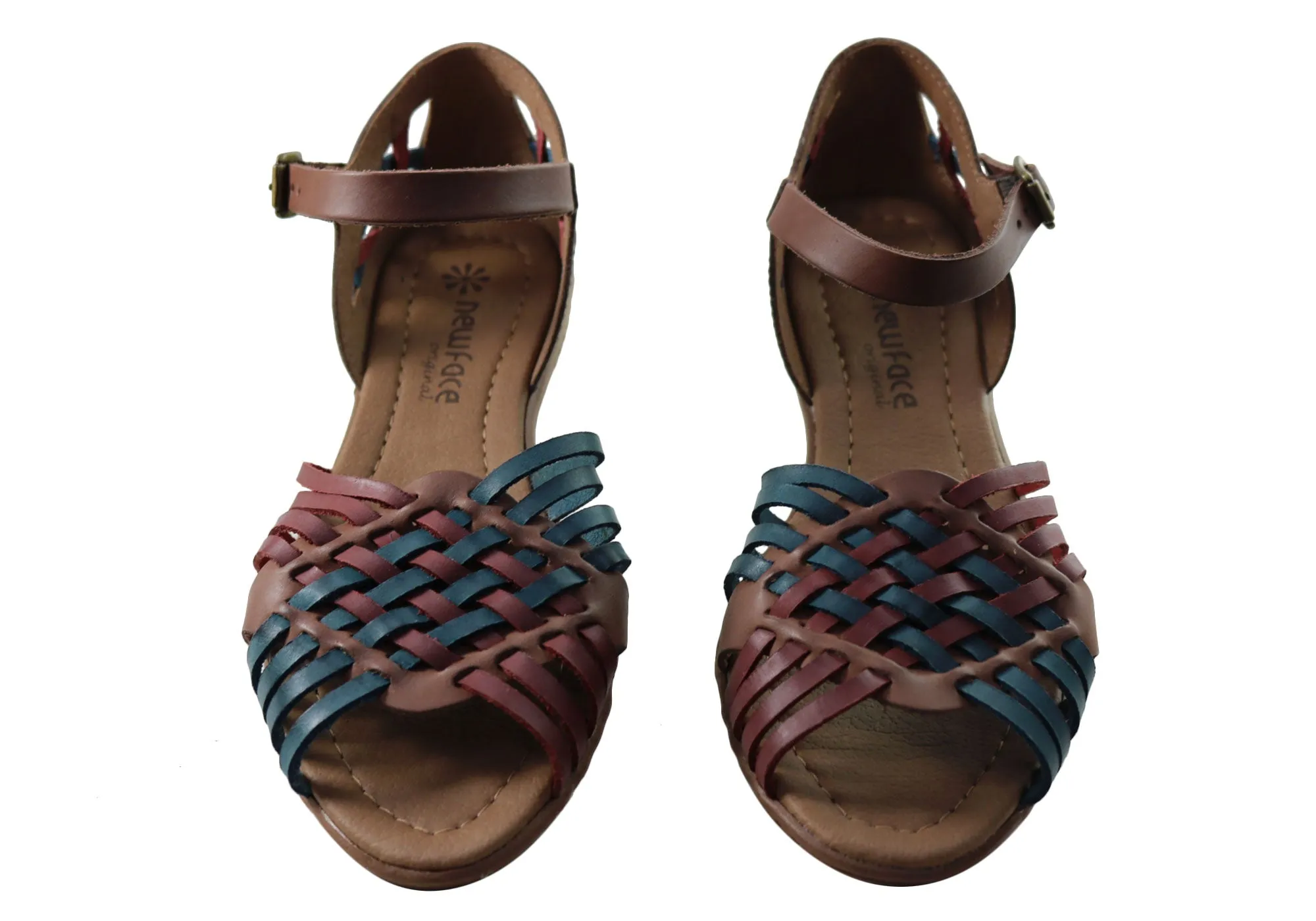 New Face Tamara Womens Comfortable Leather Sandals Made In Brazil