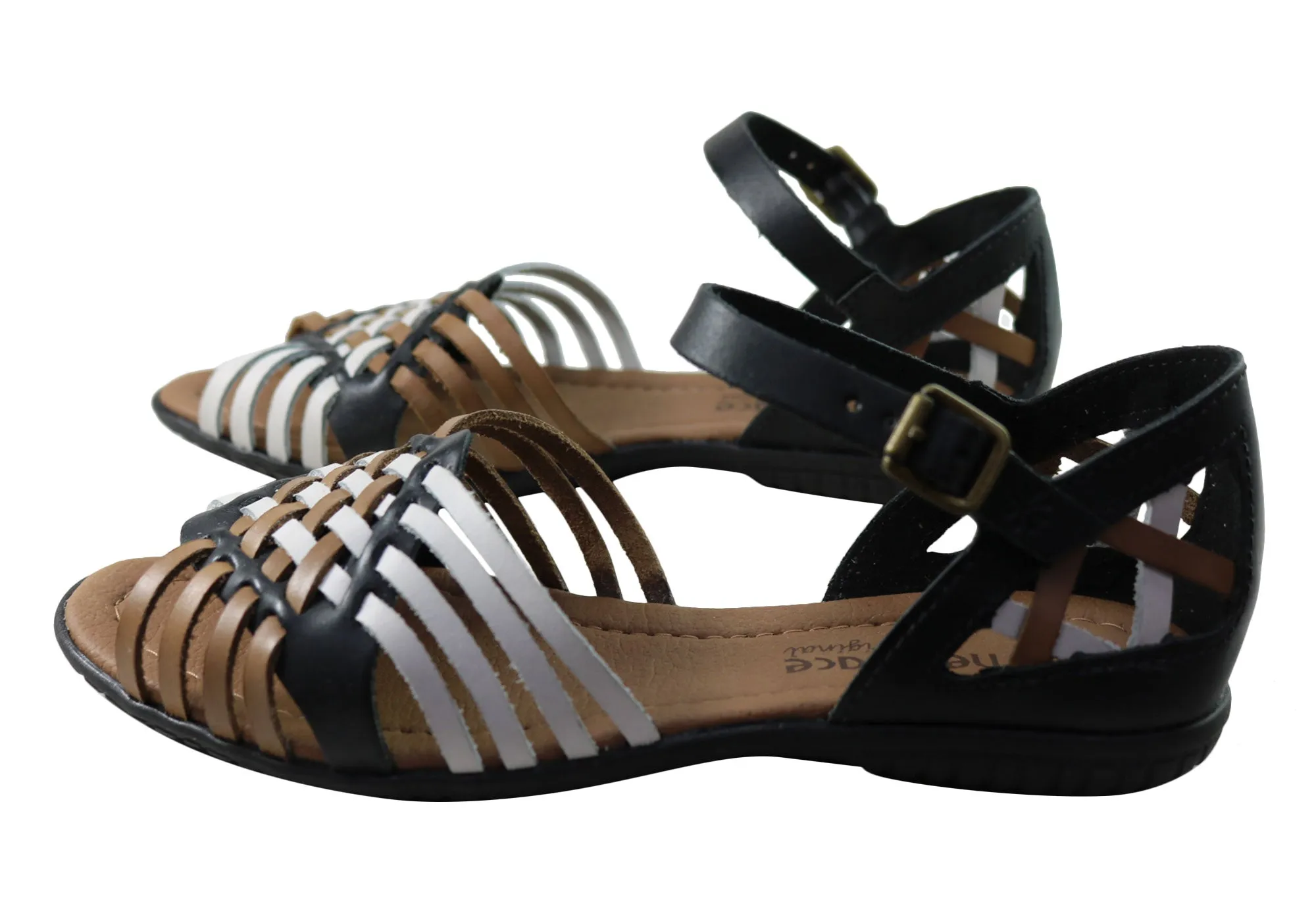 New Face Tamara Womens Comfortable Leather Sandals Made In Brazil