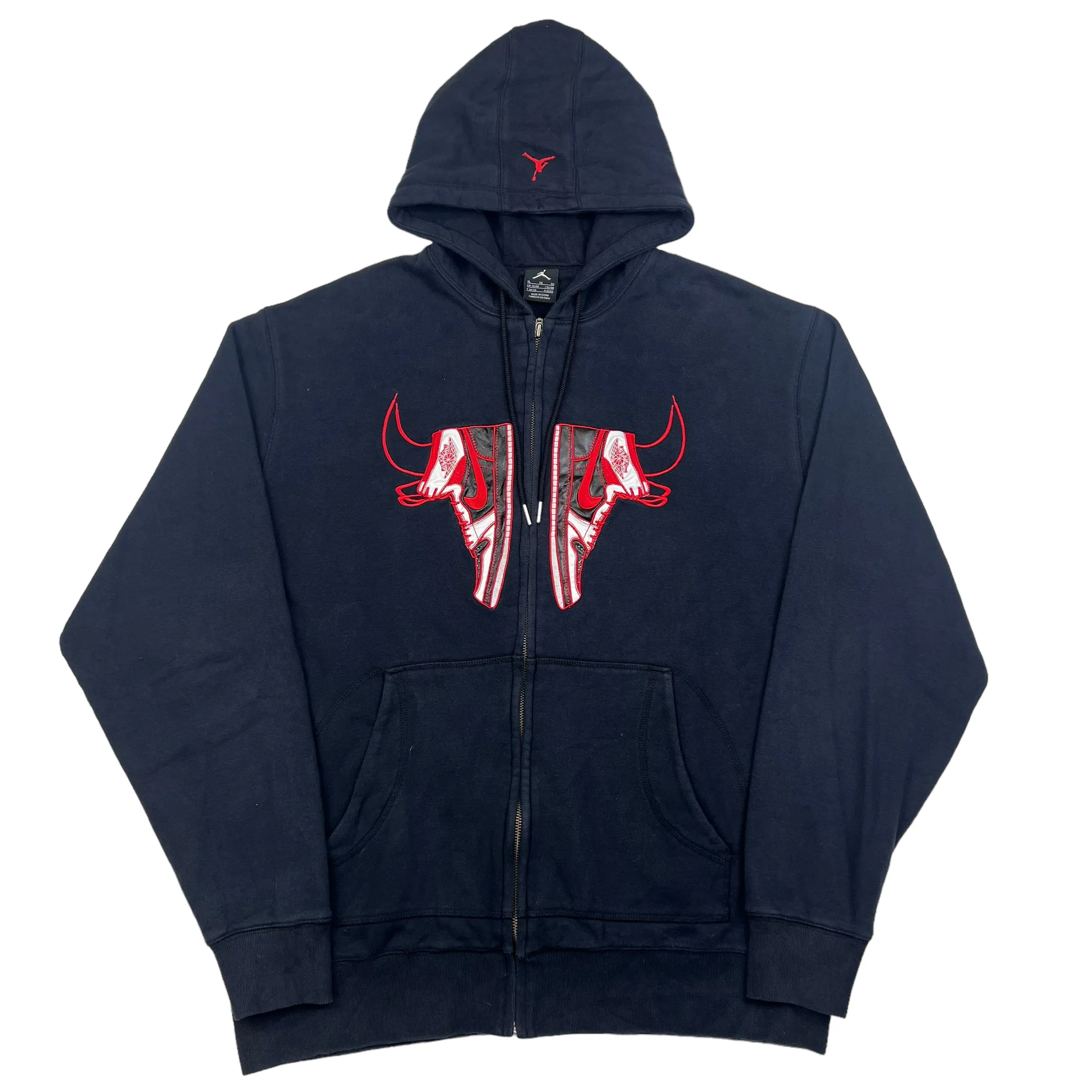 Nike Air Jordan Zip Up Hooded Sweatshirt