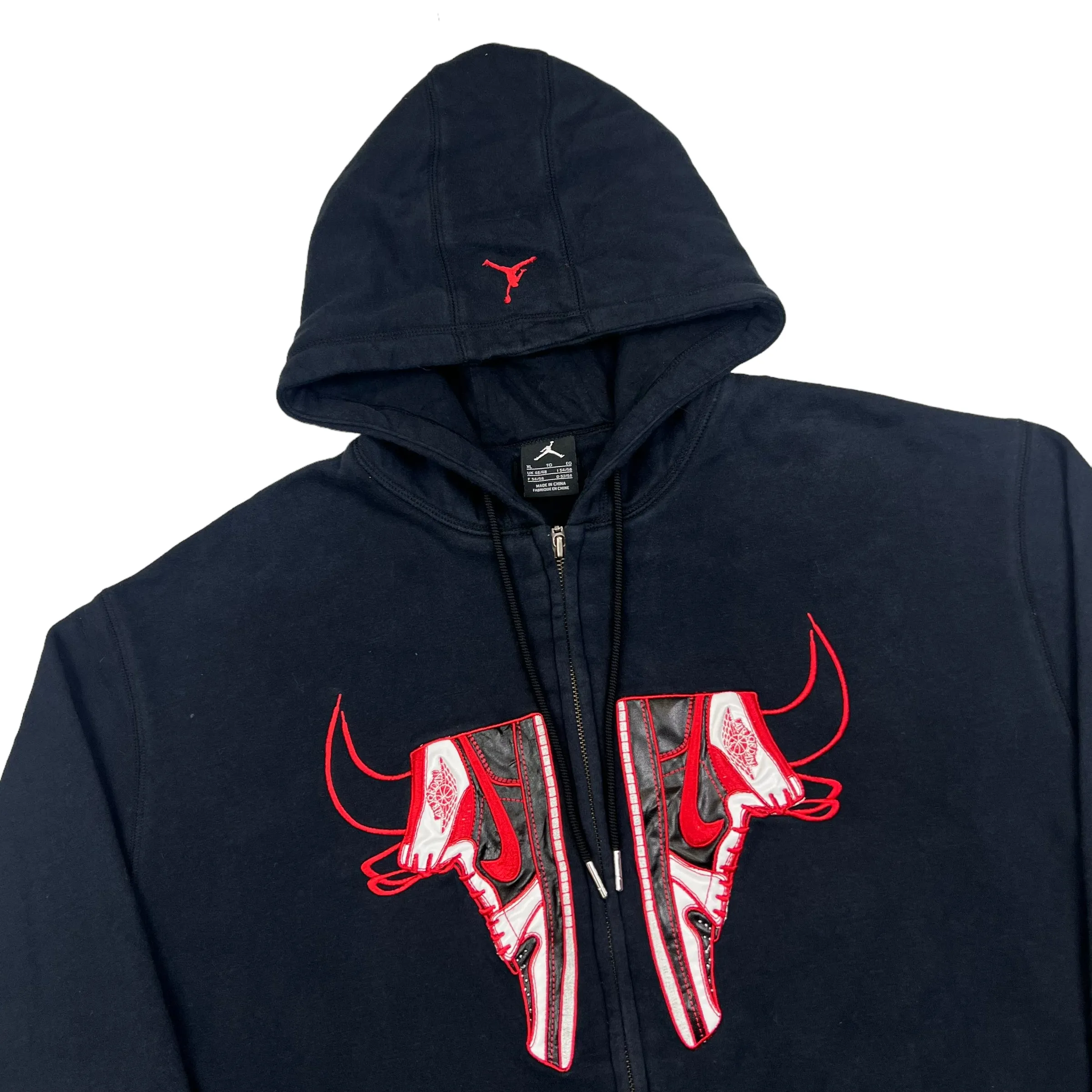 Nike Air Jordan Zip Up Hooded Sweatshirt